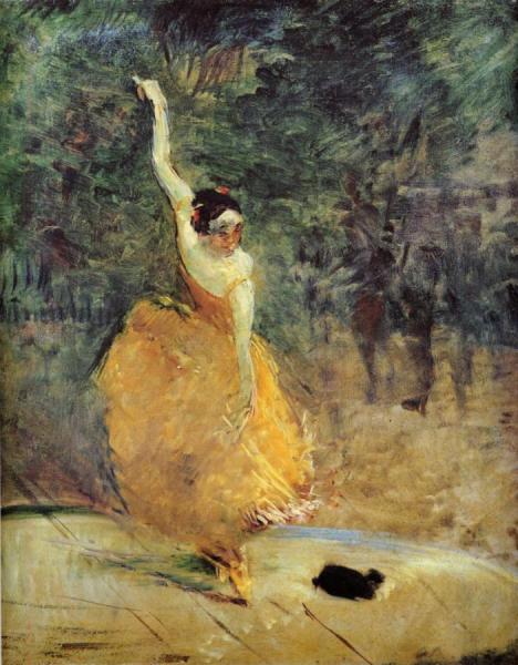 The Spanish Dancer by Henri De Toulouse-lautrec
