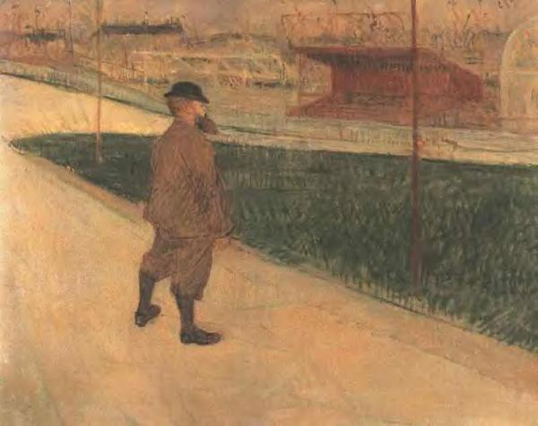 Tristan Bernard At The Buffalo Station by Henri De Toulouse-lautrec