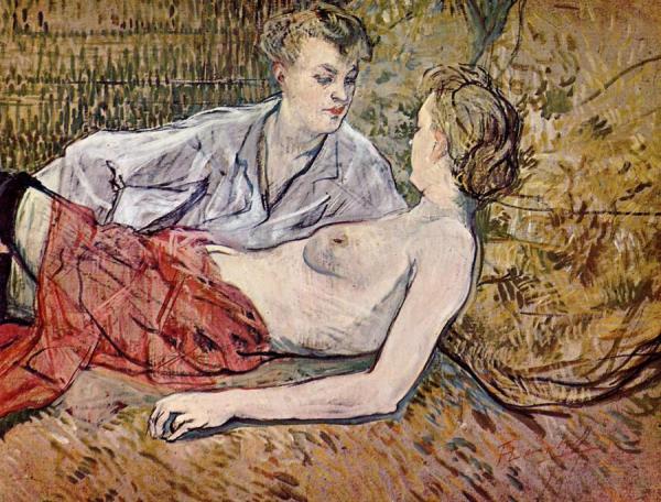 Two Friends by Henri De Toulouse-lautrec