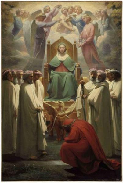 Apparition De Beatrix à Dante by Henri Delaborde