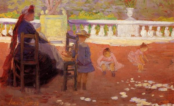 At Luxembourg by Henri Edmond Cross