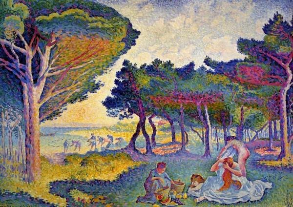 By The Mediterranean by Henri Edmond Cross