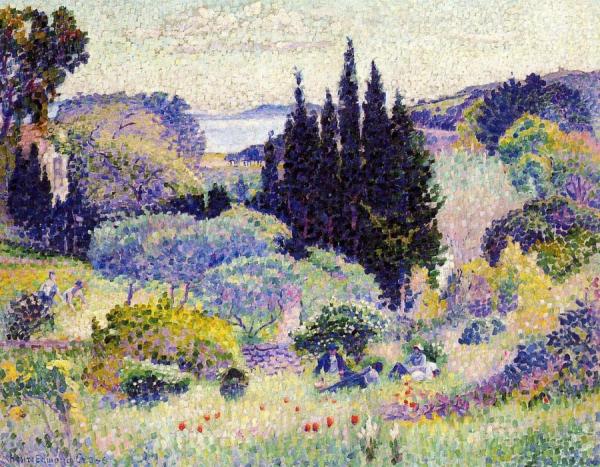 Cypress, April by Henri Edmond Cross