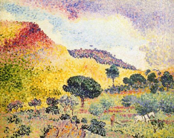 La Chaine Des Maures by Henri Edmond Cross