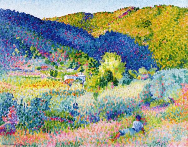 Paysage De La Chaine Des Maures by Henri Edmond Cross