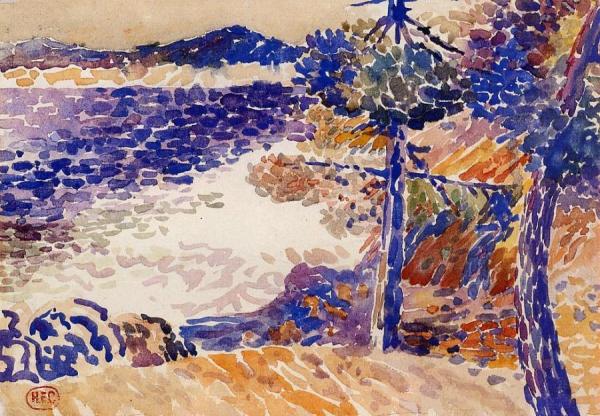 Pines By The Sea by Henri Edmond Cross