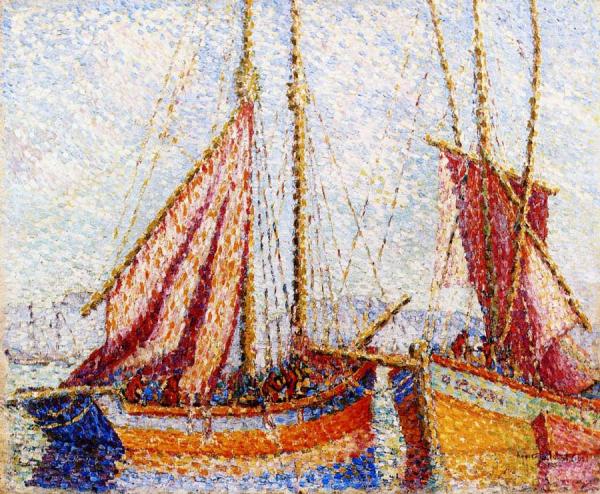 Sailboats by Henri Edmond Cross