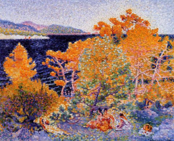 Siesta By The Water by Henri Edmond Cross
