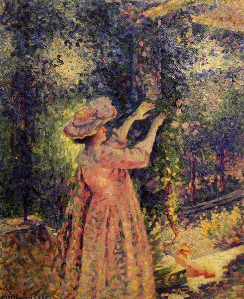 The Flowered Column by Henri Edmond Cross