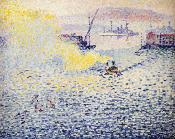 Toulon, Winter Morning by Henri Edmond Cross