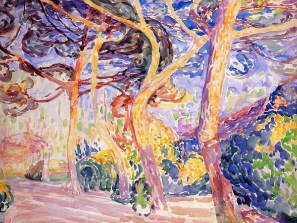Under The Pines by Henri Edmond Cross