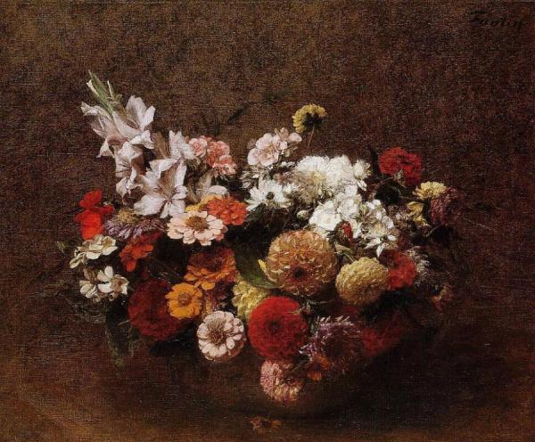 Bouquet Of Flowers by Henri Fantin-latour