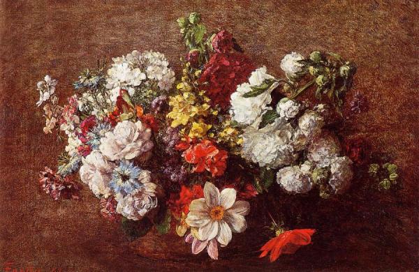 Bouquet Of Flowers by Henri Fantin-latour
