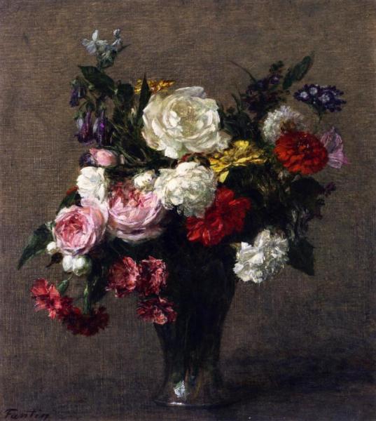 Bouquet Of Flowers by Henri Fantin-latour