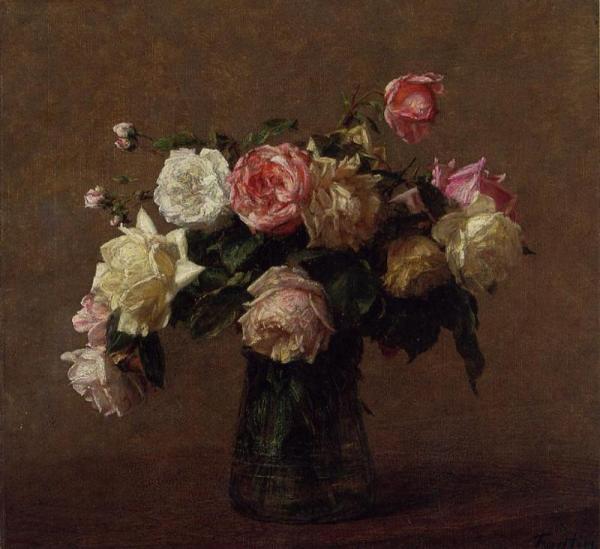 Bouquet Of Roses by Henri Fantin-latour