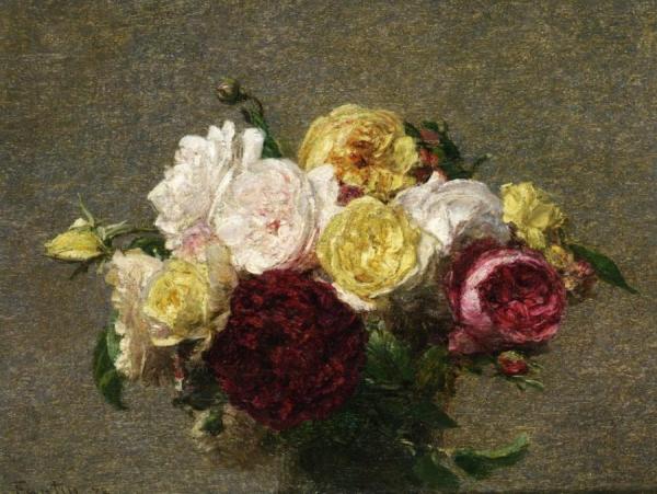 Bouquet Of Roses by Henri Fantin-latour