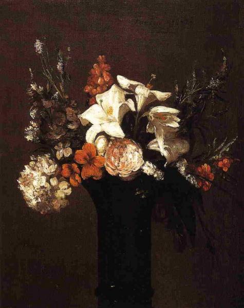 Flowers by Henri Fantin-latour