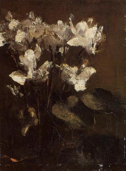 Flowers, Cyclamens by Henri Fantin-latour