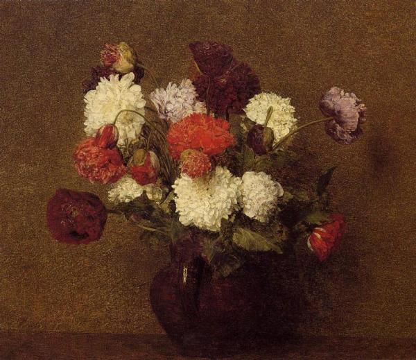 Flowers: Poppies by Henri Fantin-latour