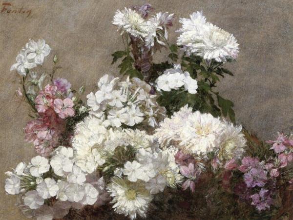 Mixed Bouquet by Henri Fantin-latour