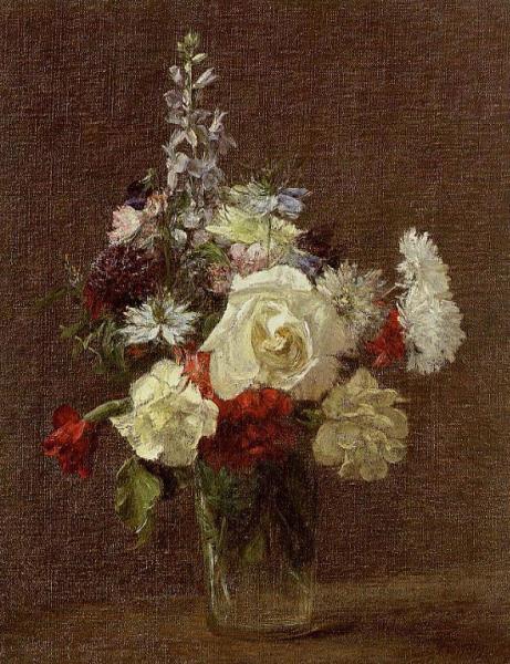 Mixed Flowers by Henri Fantin-latour