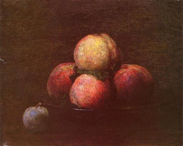 Peaches And A Plum by Henri Fantin-latour