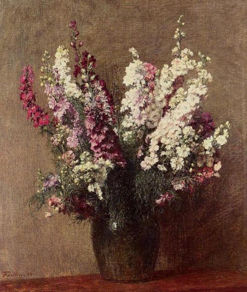Pieds D'allouette by Henri Fantin-latour