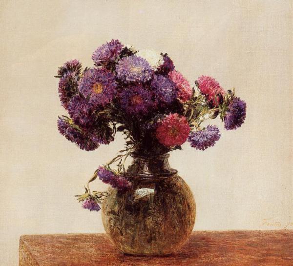 Queens Daisies by Henri Fantin-latour