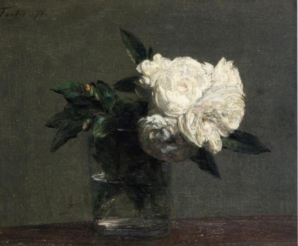 Roses by Henri Fantin-latour