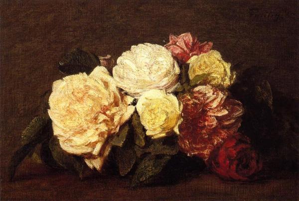 Roses by Henri Fantin-latour
