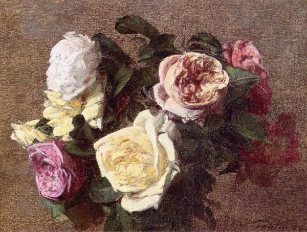 Roses by Henri Fantin-latour