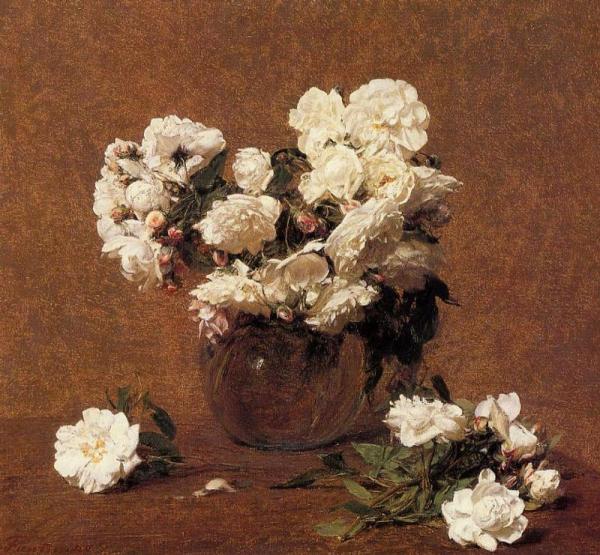 Roses Aime Vieberg by Henri Fantin-latour