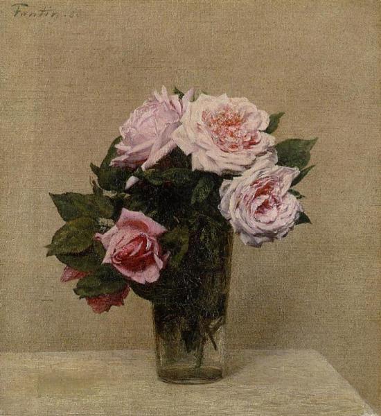 Roses Roses by Henri Fantin-latour