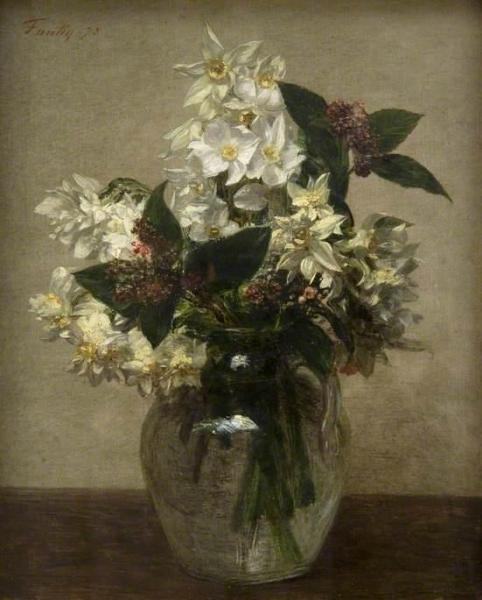 Spring Flowers by Henri Fantin-latour