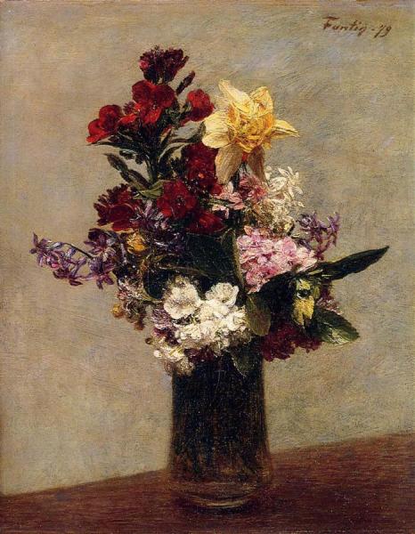 Spring Flowers by Henri Fantin-latour