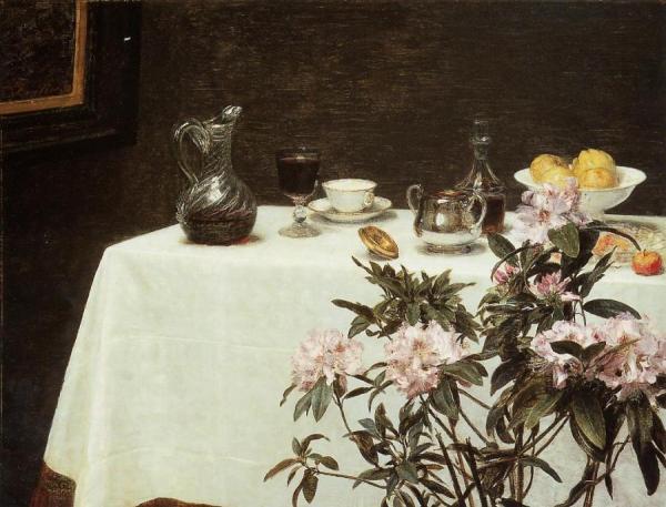 Still Life: Corner Of A Table by Henri Fantin-latour