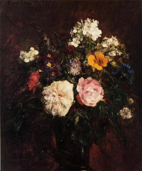 Still Life With Flowers by Henri Fantin-latour