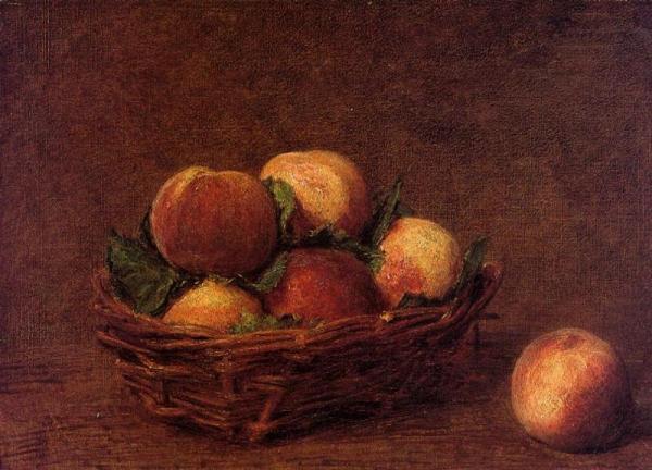 Still Life With Peaches by Henri Fantin-latour