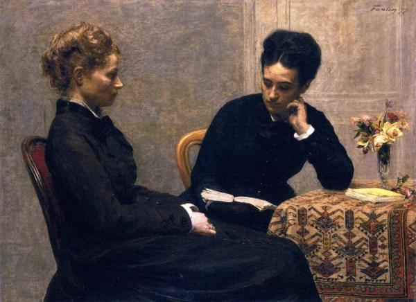 The Reading by Henri Fantin-latour