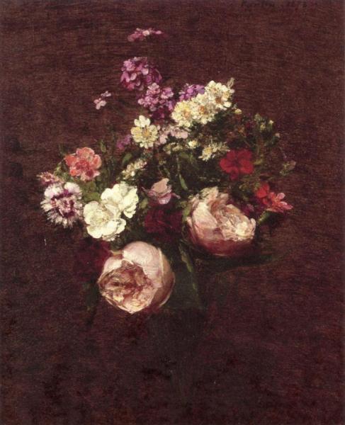 Vase Of Flowers by Henri Fantin-latour