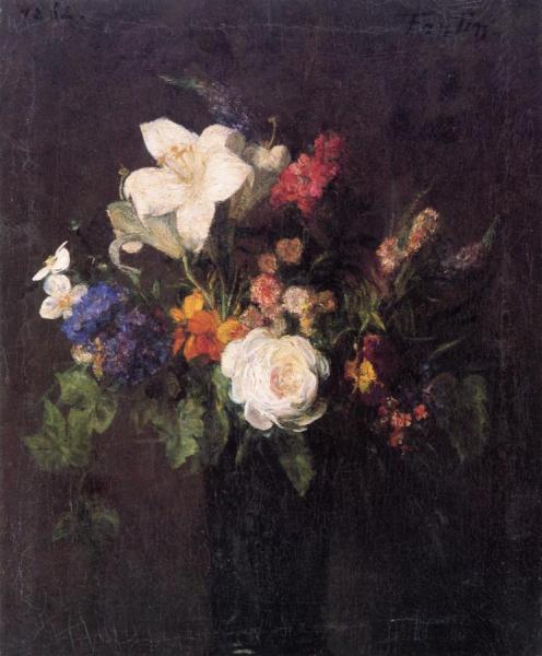Vase Of Flowers by Henri Fantin-latour