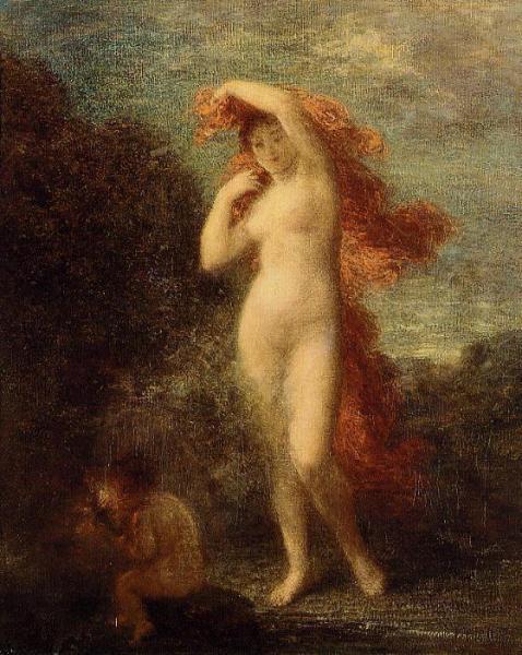 Venus And Cupid by Henri Fantin-latour
