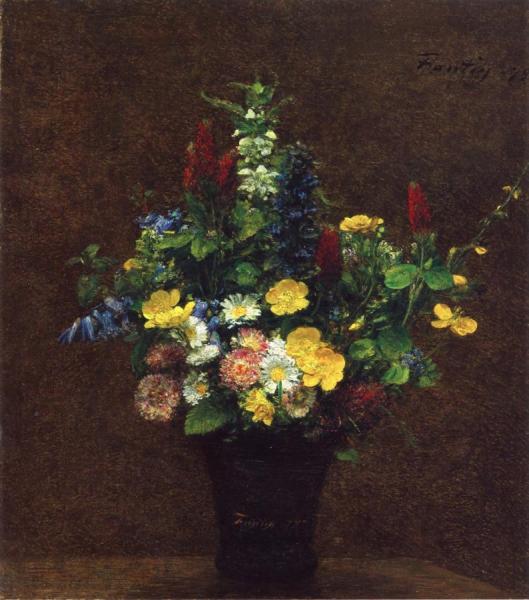 Wildflowers by Henri Fantin-latour