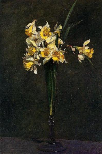 Yellow Flowers by Henri Fantin-latour