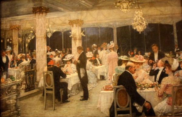 Armenonville Le Soir Du Grand Prix by Henri Gervex