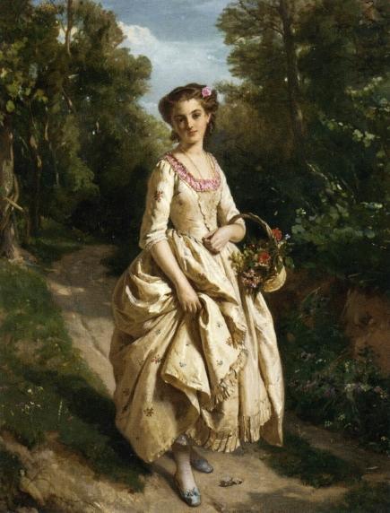 Henri-guillaume Schlesinger An Afternoon Stroll