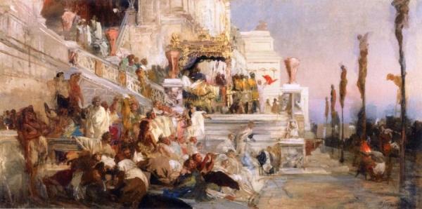 The Torches Of Nero (study) by Henri Ippolitovich Semiradsky