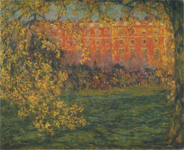Autumn At Hampton Court by Henri Le Sidaner Oil Painting Reproductions
