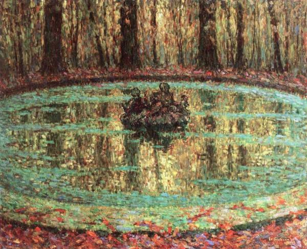 Bassin, Lentilles Vertes by Henri Le Sidaner