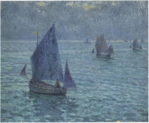 Boats At Twilight by Henri Le Sidaner